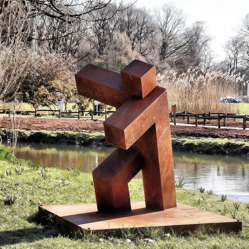 Abstract Weathering Steel Decorative Sculpture