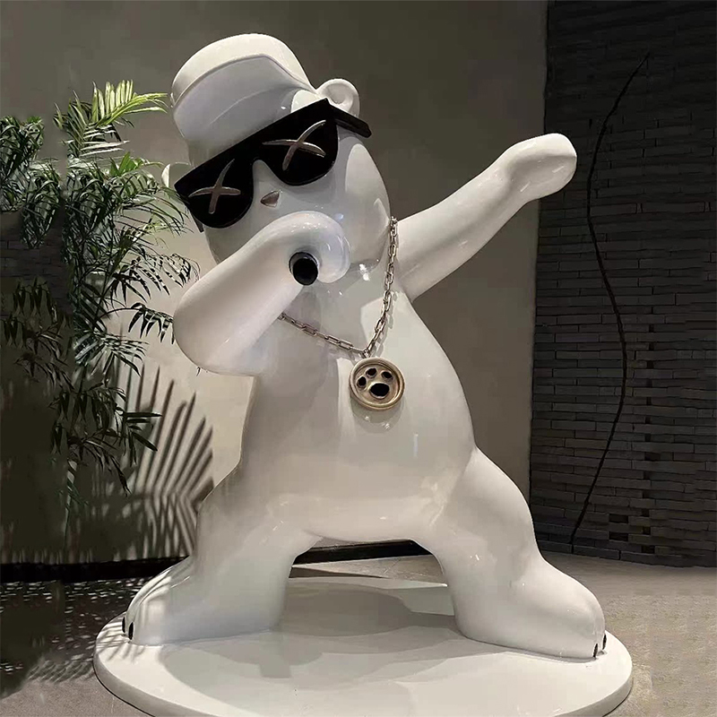 “Rapper Bear” Designer Toy Sculpture