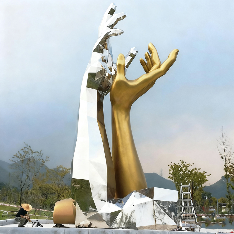 Outdoor Abstract Stainless Steel Art Sculpture