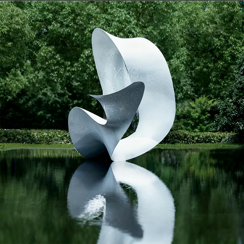 Cloud Ribbon Abstract Water Feature Sculpture