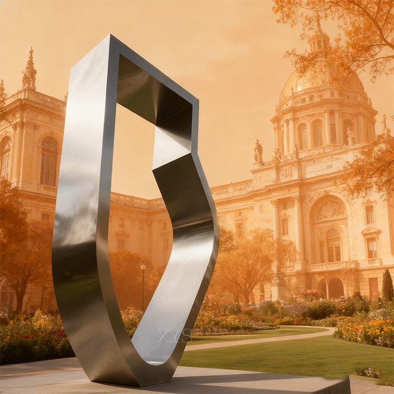 Gateway to the Future Abstract Mirror Sculpture