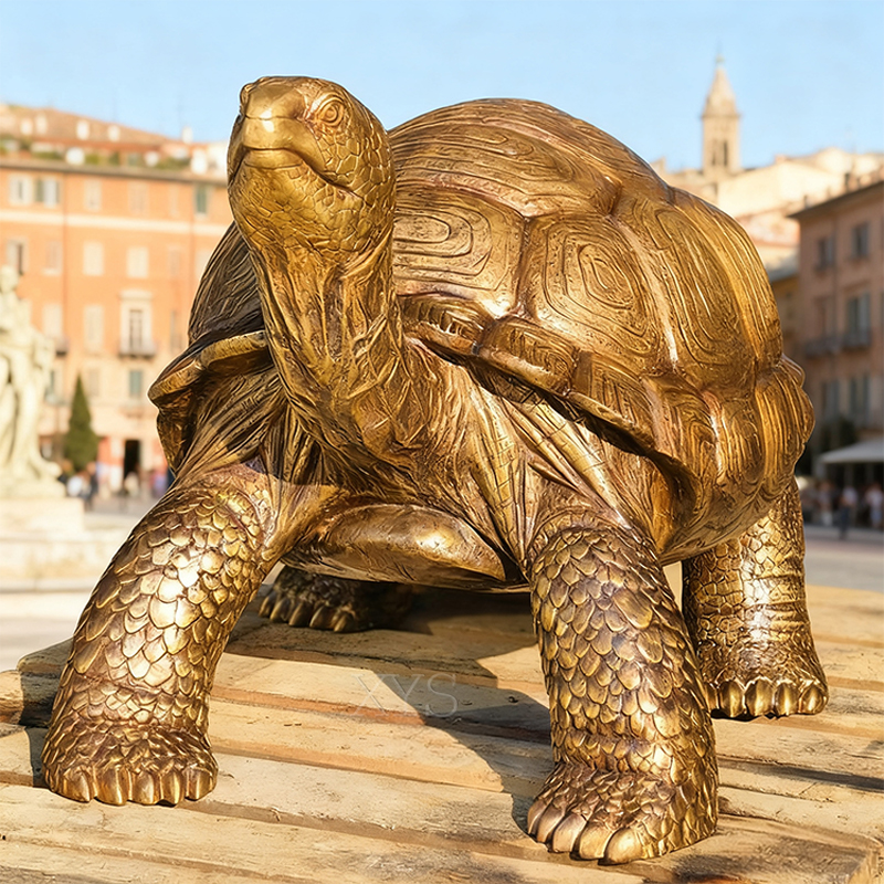 Bronze Lifelike Turtle (Longevity Tortoise) Sculpture
