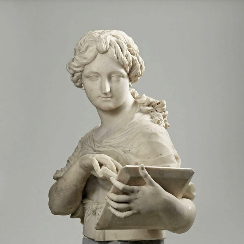 White Marble European Figure Bust