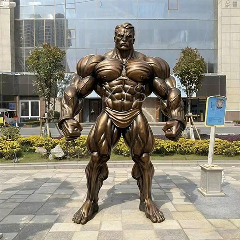 Bronze Bodybuilder Mr. Muscle Sculpture