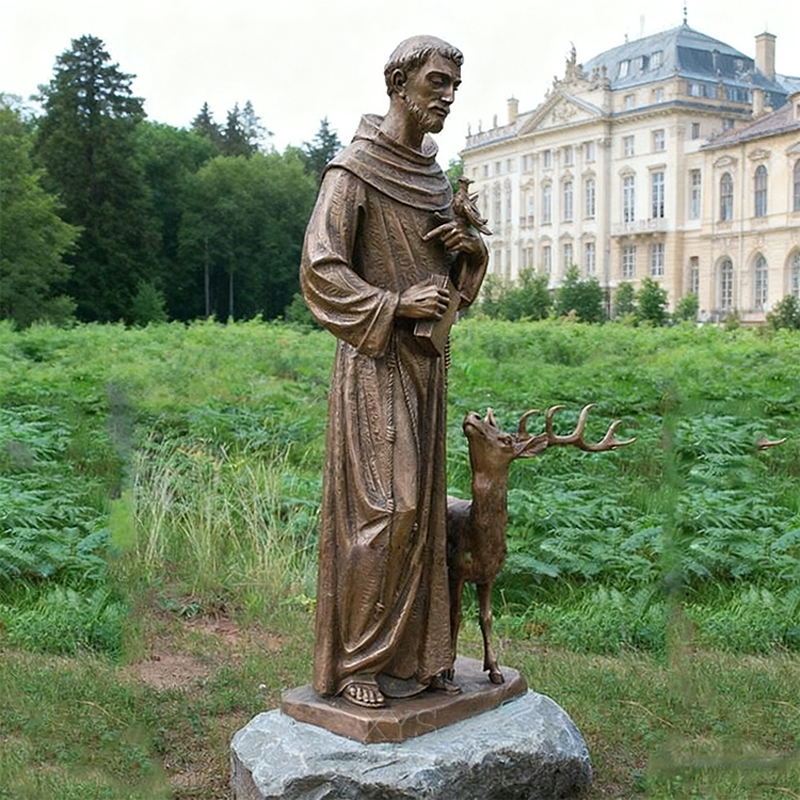 Bronze Saint Francis Sculpture