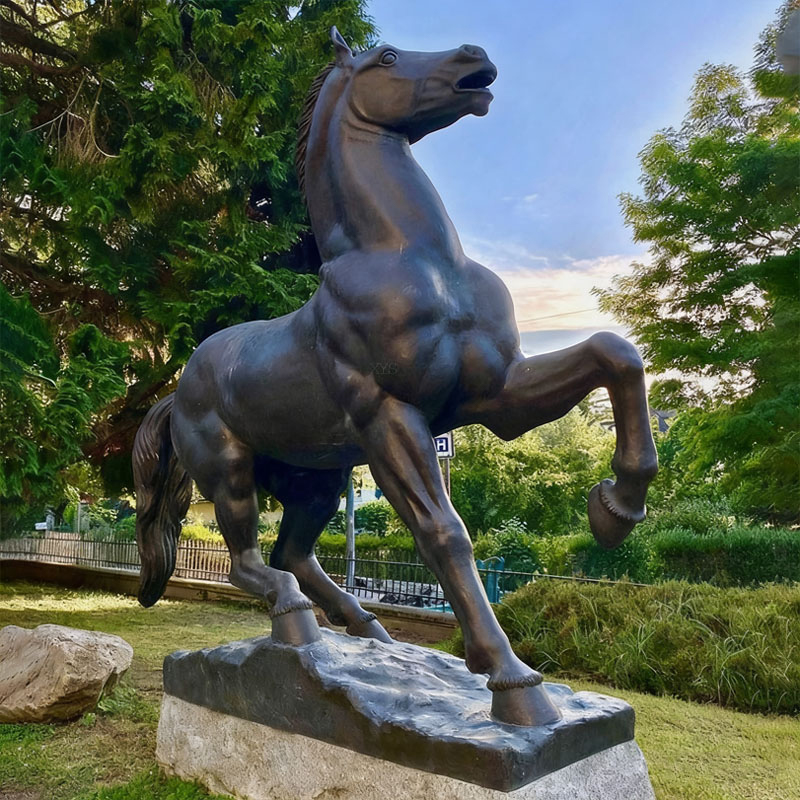 Bronze Horse Sculpture (European Neoclassical Style)