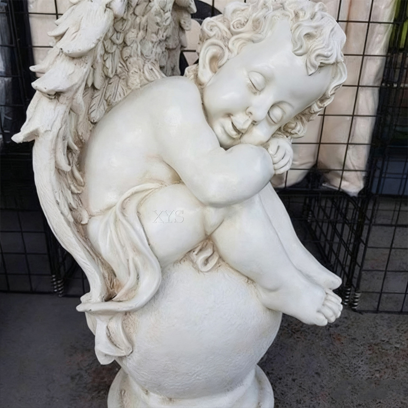 Marble Sleeping Angel Landscape Ornament