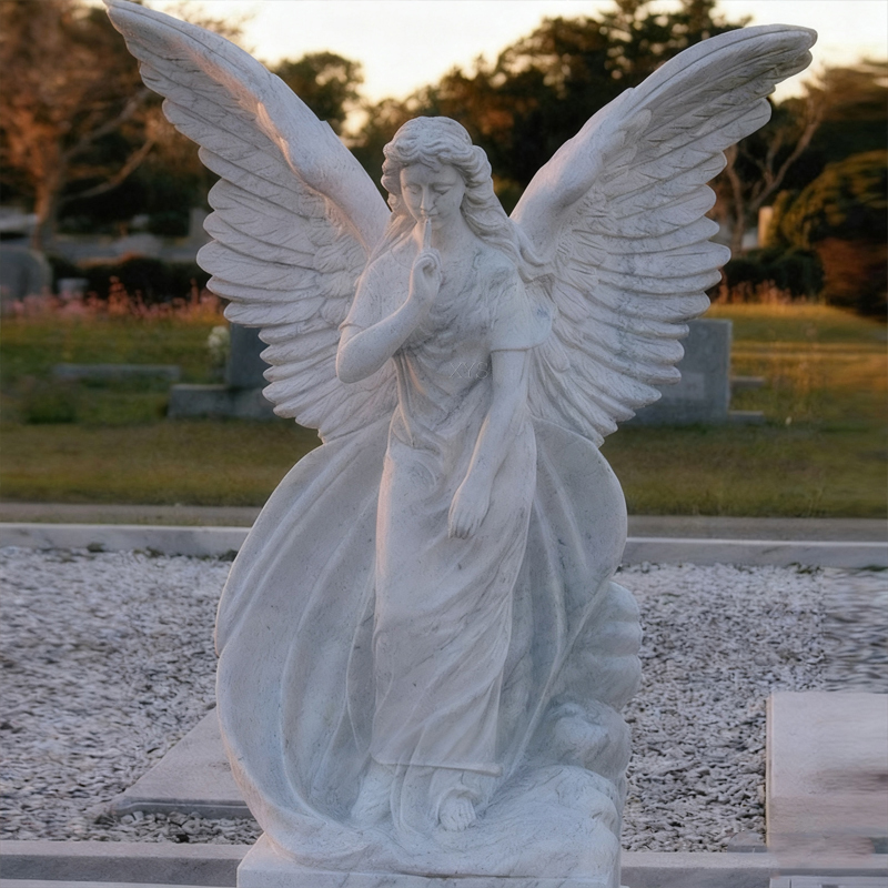 White Marble Angel Statue