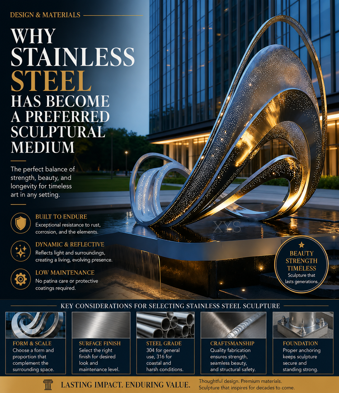 How Do You Choose the Right Shape and Finish for a Stainless Steel Sculpture?