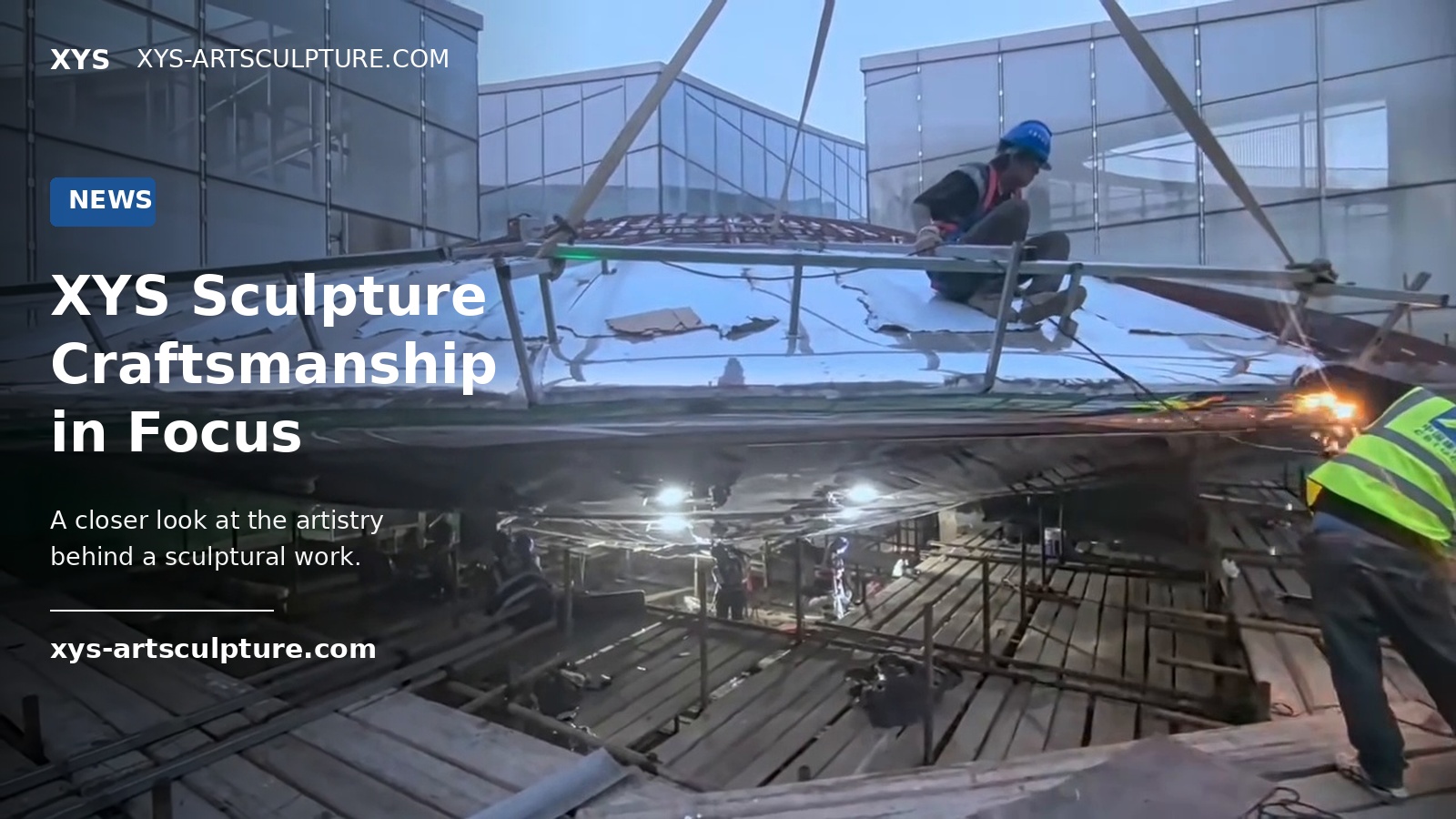How Do You Install a Large Stainless Steel Sculpture at a Commercial Site?