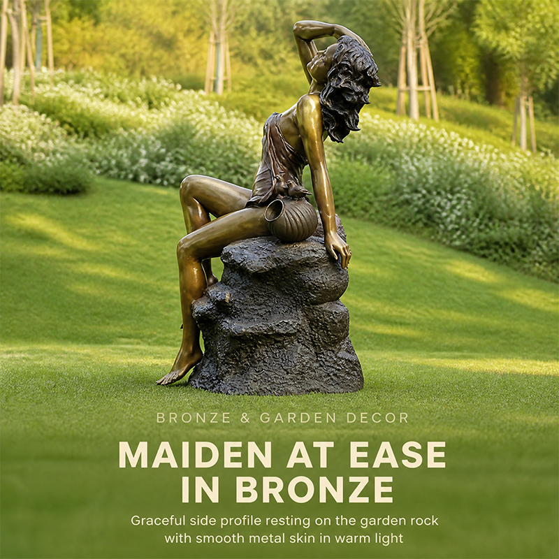 Contemporary Life-Size Bronze Nude Female Sculpture