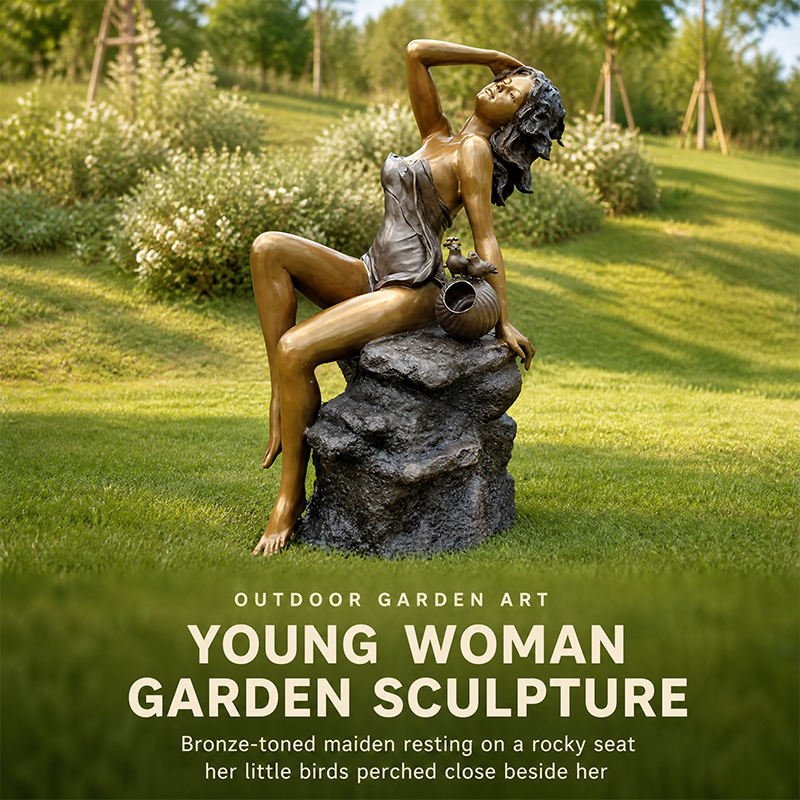 Contemporary Life-Size Bronze Nude Female Sculpture
