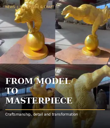 How Is a Bronze Circus Bear Sculpture Made for a New York Tea Room?